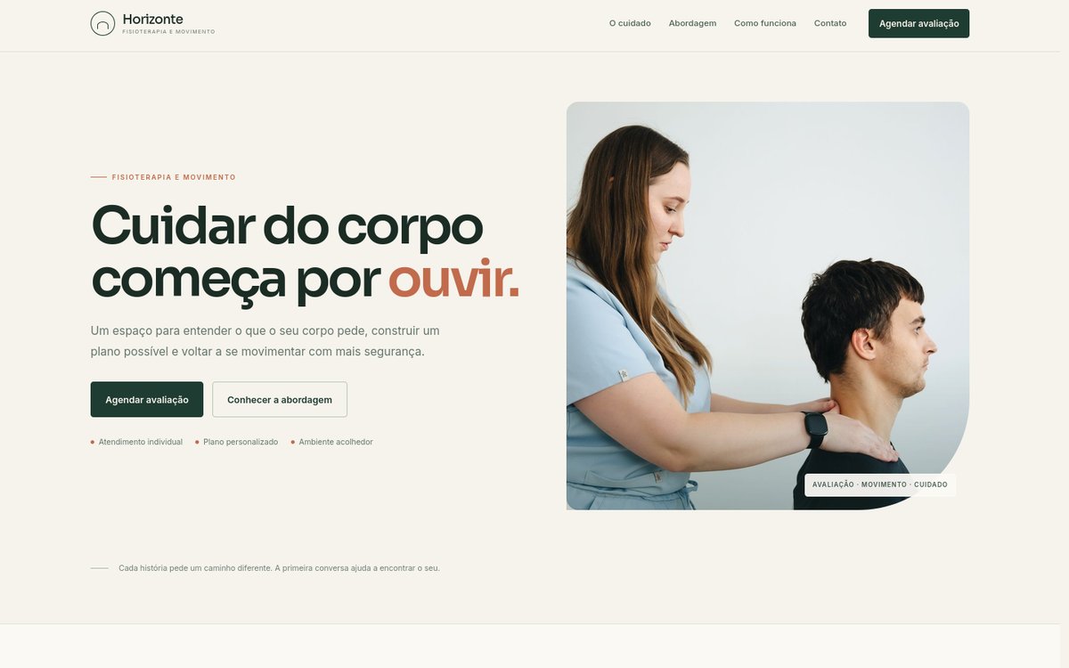 Prévia do projeto Clínica Horizonte